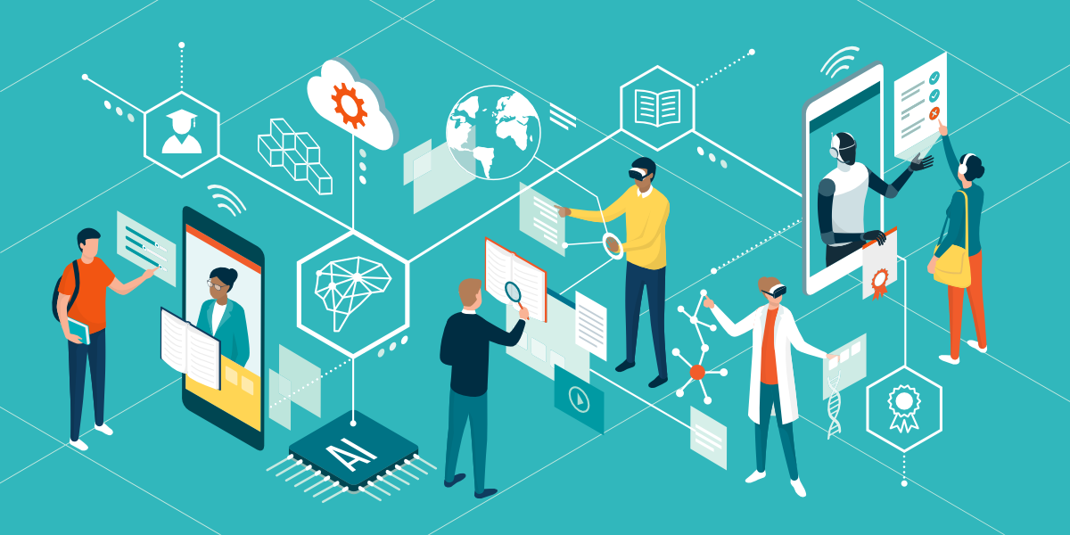 People working with modern, connected software